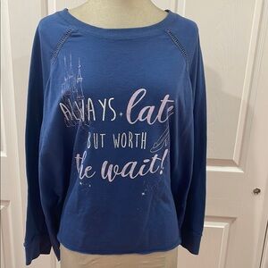 Blue Graphic Women's Top